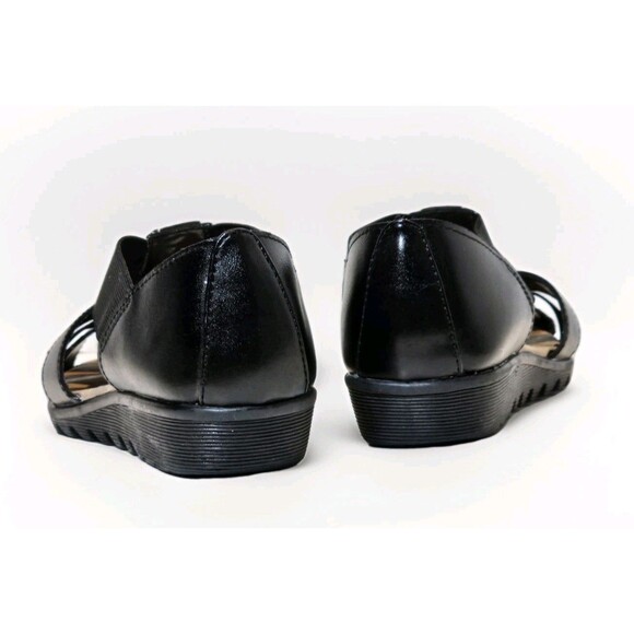 i ❤️ comfort Leather Upper Slip On Casual Sandals Womens Size 8.5 EUC - Picture 4 of 10